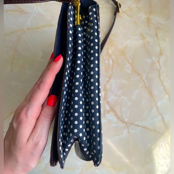 Urban Outfitters Navy Polkadot Retro Purse - Picture 7 of 11